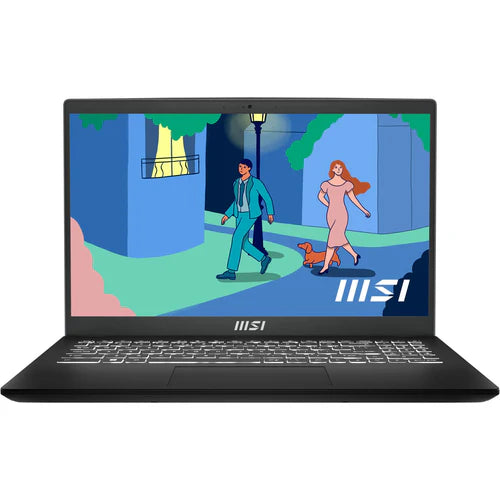 MSI Modern 15 B7M-277PH Laptop (Classic Black) | 15.6" FHD (1920x1080) | Ryzen 7 7730U | 16GB RAM | 512GB SSD | AMD Radeon Graphics | Windows 11 Home | MS Office Home &amp; Student 2021 | MSI Sleeve Bag GP