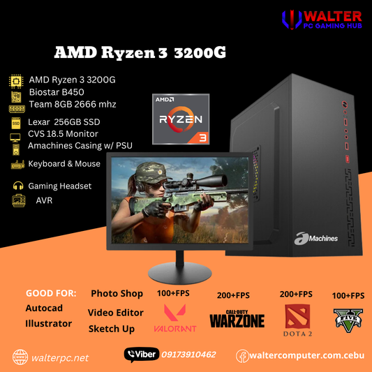 PRE-BUILD PC Package 2 AMD Ryzen 3 3200G