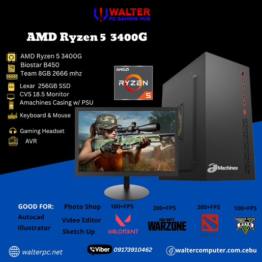 Pre-build PC Package 4 AMD Ryzen 5 Pro 3400G